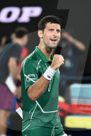 SPORT - Tennis: Djokovic gewinnt gegen Federer den Halbfinal in Melbourne 