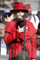 PEOPLE - Jane Fonda bei der Fire Drill Fridays Kundgebung in LA