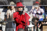 PEOPLE - Jane Fonda bei der Fire Drill Fridays Kundgebung in LA