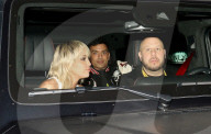 EXCLUSIVE: Miley Cyrus leaves Chateau Marmont wearing a plain white tank top