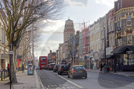 Kilburn is a down-to-earth multicultural district centred on busy Kilburn High Road, which is lined with mainstream stores, traditional pubs, and chain burger bars. Chinese, African, and Caribbean eateries serve the local community.