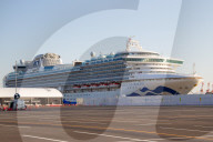 Cruise ship Diamond Princess anchored for coronavirus quarantine 