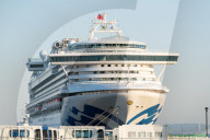 Cruise ship Diamond Princess anchored for coronavirus quarantine 