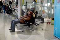 Heathrow terminal 5 this morning after a computer glitch yesterday.