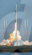 SpaceX Launches Starlink Satellites, Cape Canaveral, USA  - 17 Feb 2020