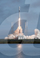 SpaceX Launches Starlink Satellites, Cape Canaveral, USA  - 17 Feb 2020