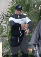 Casper Smartis spotted picking up a package