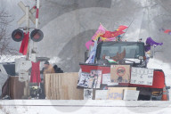 Gas pipeline protests, Belleville, Canada - 18 Feb 2020