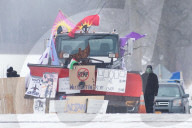 Gas pipeline protests, Belleville, Canada - 18 Feb 2020