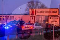 NEWS - Strassensperren aufgrund des Coronavirus-Notfalls, Casalpusterlengo, Italien