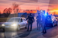 NEWS - Strassensperren aufgrund des Coronavirus-Notfalls, Casalpusterlengo, Italien