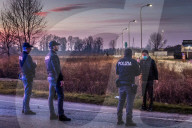 NEWS - Strassensperren aufgrund des Coronavirus-Notfalls, Casalpusterlengo, Italien