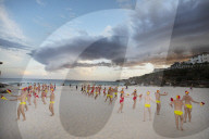 Australian Surf Life Savers Mardi Gras rehearsal