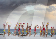 Australian Surf Life Savers Mardi Gras rehearsal