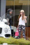 Motley Crue rocker Nikki Sixx and wife Courtney check out brand new Bentleyâ€™s on the forecourt of a luxury car dealership in Los Angeles.