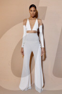 PEOPLE - Promis an der Balmain Fashion Show in Paris