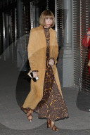 Anna Wintour arriving at Alexander Mcqueen show during the Paris Fashion Week 2020