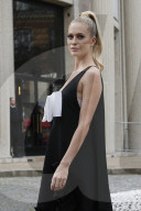 Poppy Delevingne arriving at Miu Miu show during the Paris Fashion Week 2020