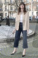 Clara Luciani arriving at Miu Miu show during the Paris Fashion Week 2020