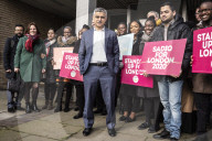 Labour London Mayoral candidate Sadiq Khan launches his re election campaign in Hackney.  

