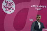Labour London Mayoral candidate Sadiq Khan launches his re election campaign in Hackney.  

