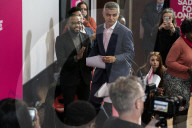 Labour London Mayoral candidate Sadiq Khan launches his re election campaign in Hackney.  
