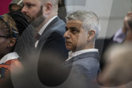 Labour London Mayoral candidate Sadiq Khan launches his re election campaign in Hackney.  
