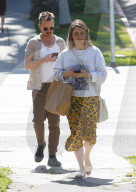 Breaking Bad star Aaron Paul and his actress wife Lauren Parsekian look fashionable and relaxed whilst perfume shopping in Los Feliz.