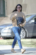 Courteney Cox cuts a casual figure as she runs errands in Pacific Palisades on Saturday afternoon [March 7.]