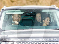 ROYALS - Britische Royals nach der Sonntagsmesse in Windsor