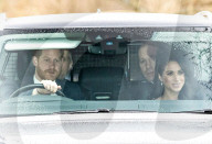 ROYALS - Britische Royals nach der Sonntagsmesse in Windsor