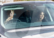 ROYALS - Britische Royals nach der Sonntagsmesse in Windsor