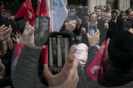 Protestors and supporters of Turkish president Erdogan