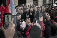 Protestors and supporters of Turkish president Erdogan