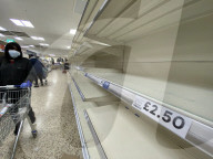 London shoppers panic buying