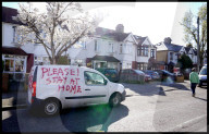 Coronavirus messages on a Van