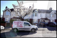 Coronavirus messages on a Van