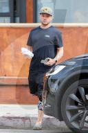 Hollywood actor Ryan Phillippe picks up a deli sandwich on Friday afternoon ? despite announcing that he would be staying at home during the coronavirus pandemic.
