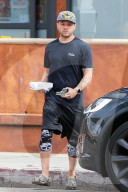 Hollywood actor Ryan Phillippe picks up a deli sandwich on Friday afternoon ? despite announcing that he would be staying at home during the coronavirus pandemic.
