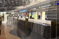 NEWS - Coronavirus: Gähnende Leere in der Abflughalle am Flughafen Frankfurt