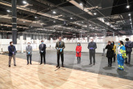 ROYALS - König Felipe von Spanien besucht ein Coronavirus-Lazarett der IFEMA in Madrid 