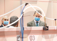 ROYALS - König Felipe von Spanien besucht ein Coronavirus-Lazarett der IFEMA in Madrid 