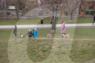 NEWS - Coronavirus: Menschen an einem sonnigen Tag im Park in München