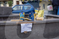 NEWS - Coronavirus: Lebensmittel für Bedürftige auf der Piazza Alberone in Rom