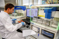 NEWS - Coronavirus: AMitarbeiter des Microvida-Labor in Roosendaal testen bis zu 500 Proben am Tag