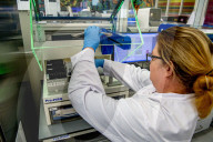 NEWS - Coronavirus: AMitarbeiter des Microvida-Labor in Roosendaal testen bis zu 500 Proben am Tag