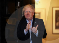 Boris Johnson reemerges after sickness with Covid 19 to Clap for our Carers