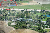 New aerial images of Scientologyâ€™s sprawling Gold Base, in a remote part of stifling hot desert in Californiaâ€™s Riverside County, show a mysterious bunker at the rear of the property, with a staircase leading underground