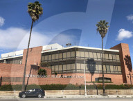 GV's showing the HQ of the Scientology Media Productions Studios in Los Angeles where the church produce most of their film and TV shows.
