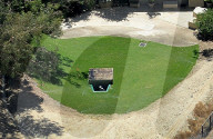 New aerial images of ScientologyÍs sprawling Gold Base, in a remote part of stifling hot desert in CaliforniaÍs Riverside County, show a mysterious bunker at the rear of the property, with a staircase leading underground